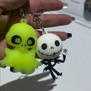 Spirit Glow-in-the-Dark Ghost and Skeleton Keychains